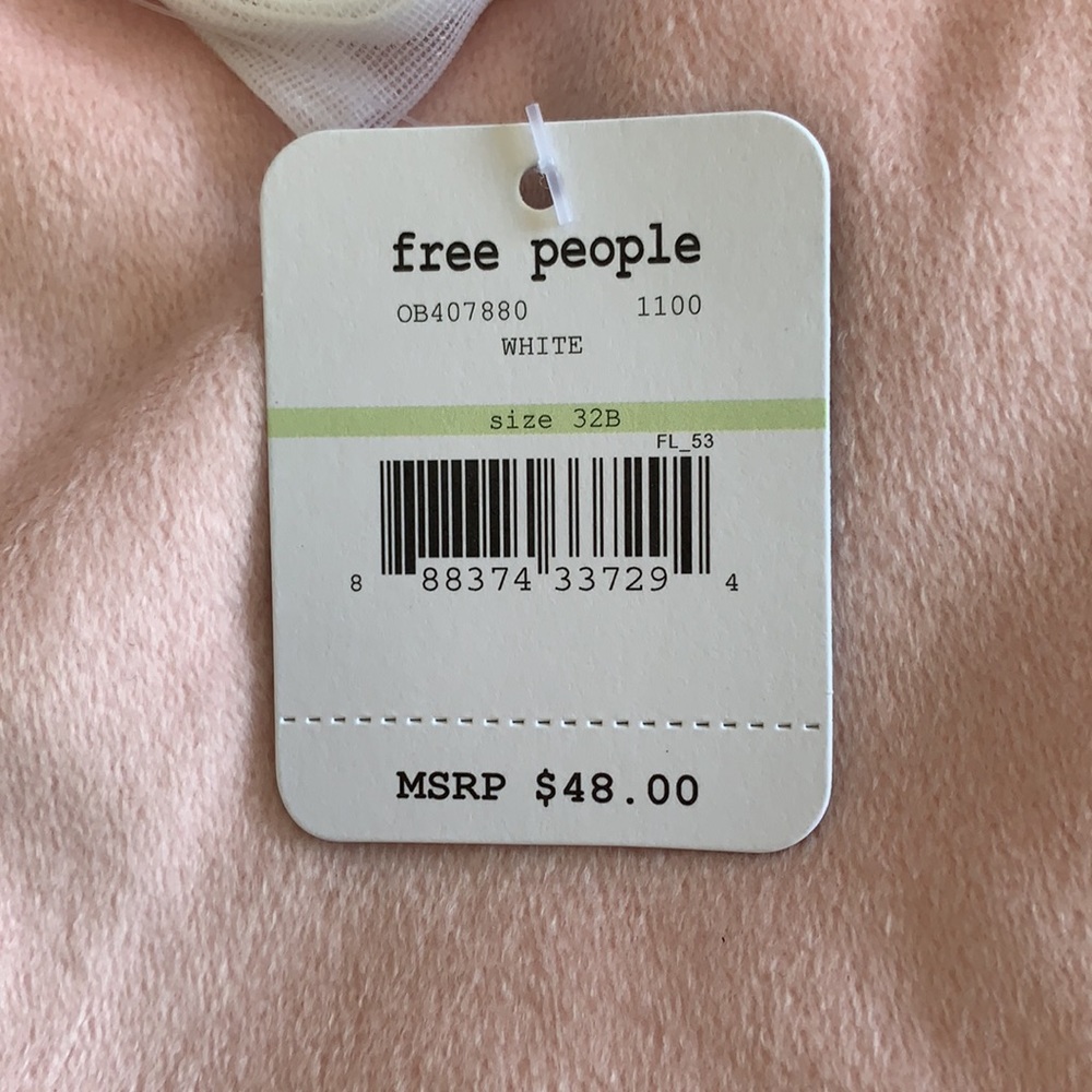 LAST ONE! Free People Love Letters Lace Bra - White - Picture 7 of 7